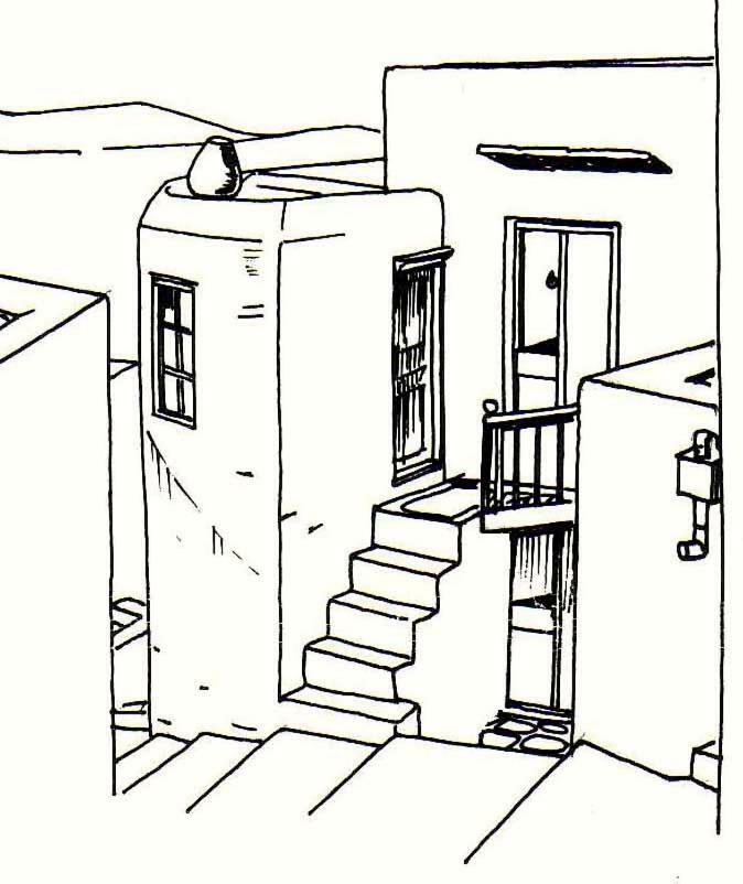 Traditional Medieval Stone House In "Ano Syros" Exterior foto